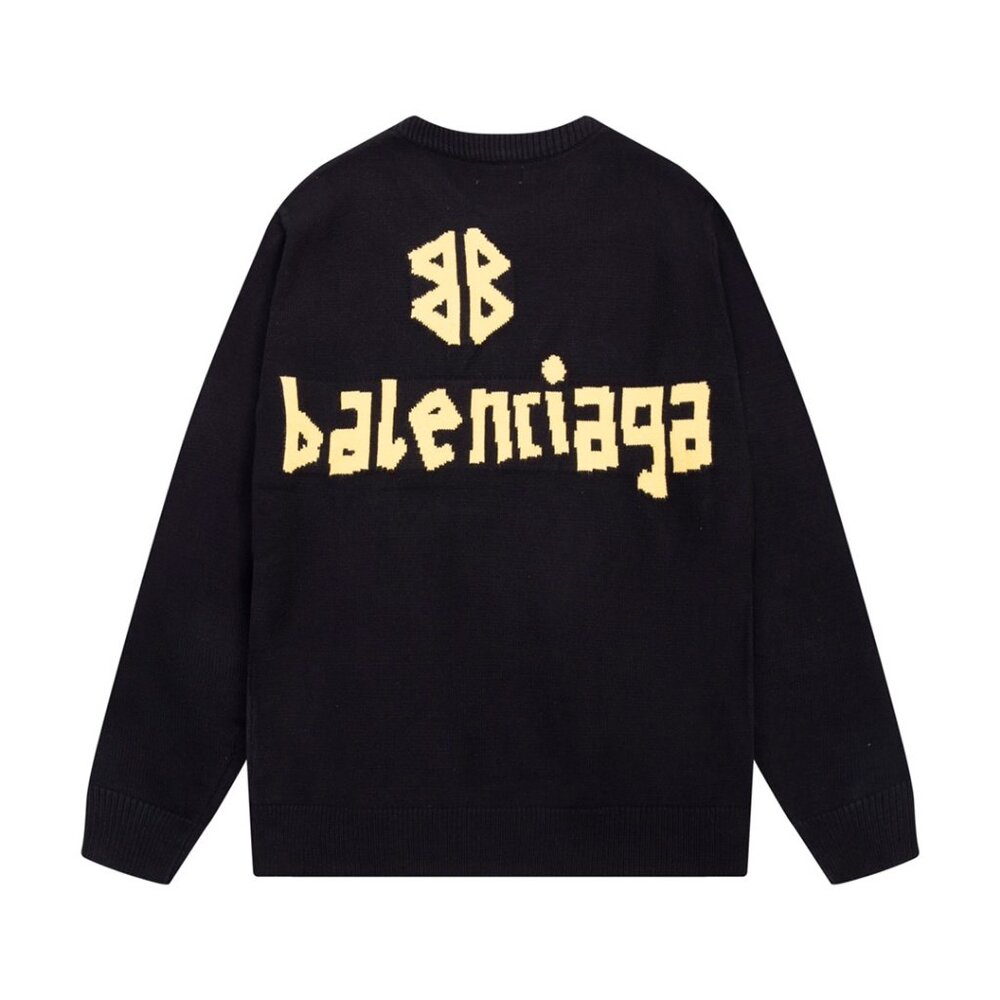 Balenciaga black crew neck sweater